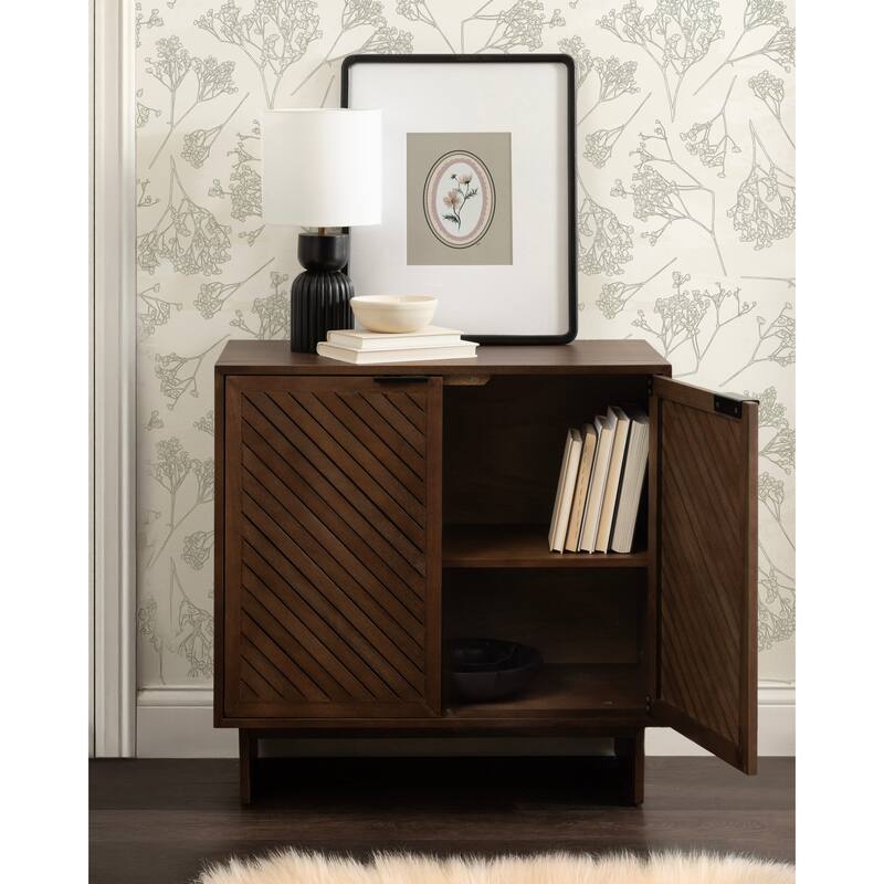 Kate and Laurel Mezzeta Wood Floor Storage Cabinet