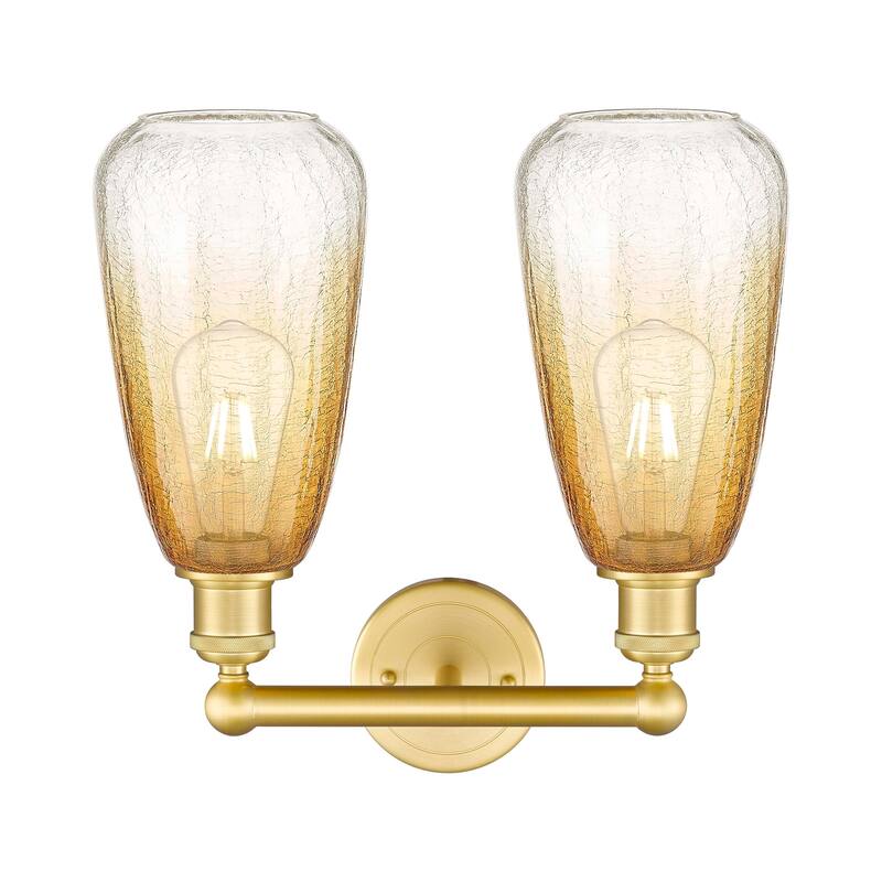 Innovations Lighting Endless Possibilities Edison - Brookhaven Almond - 2 Light 15" Bath Vanity Light