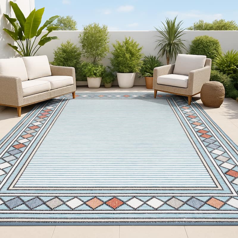 JONATHAN Y Star Abstract Swirl Area Rug