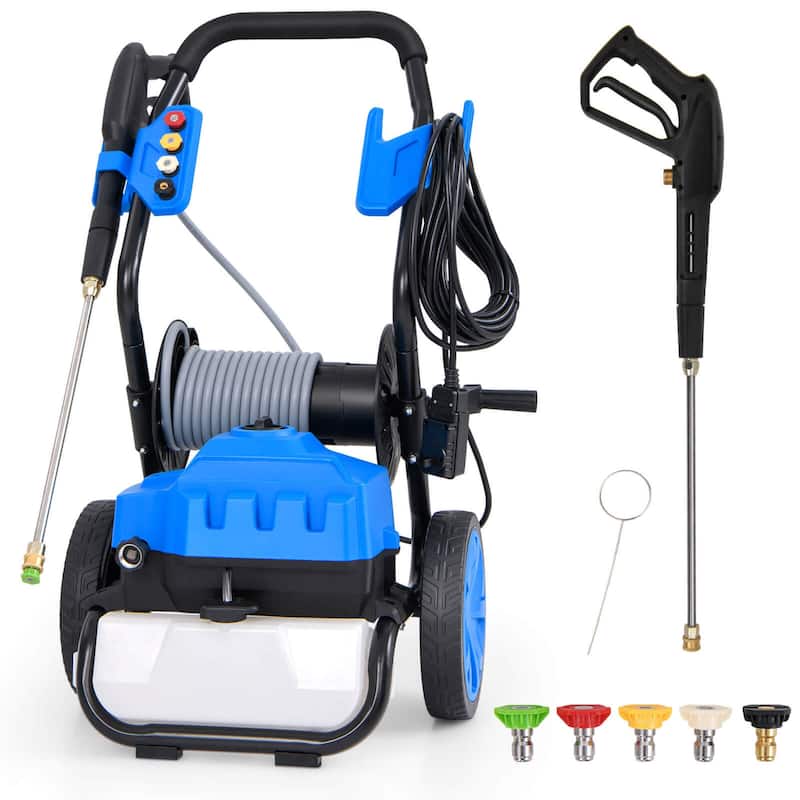 Ironmax Electric Pressure Washer with Wheels 5 Quick Connect Nozzles - See Details - See Details