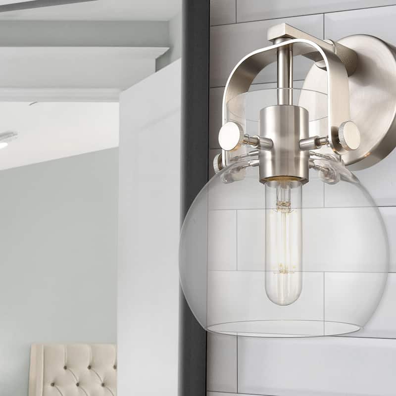 Innovations Lighting 423-1W-10-7 Pilaster II Sphere Sconce Pilaster II