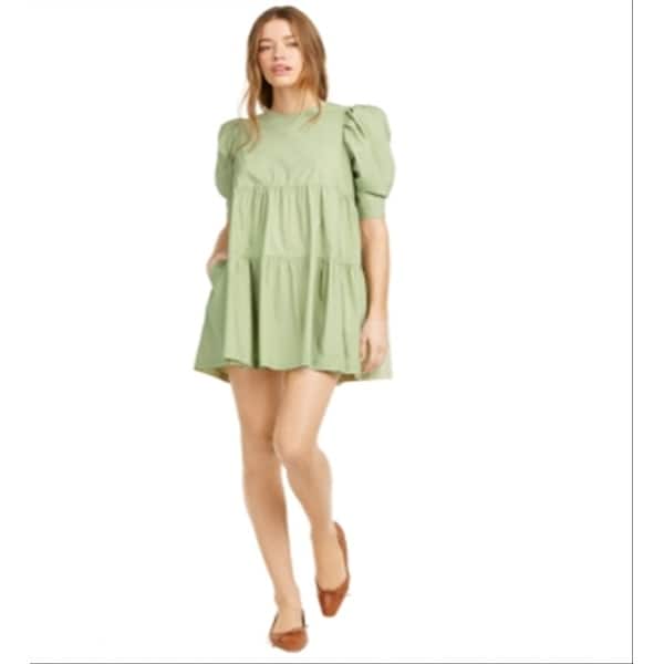 Danielle Bernstein Women's Short Sleeve Jewel Neck Mini Fit Flare Dress Green Size Medium - Bed Bath & Beyond - 40570644 Danielle Bernstein Women's Short Sleeve Jewel Neck Mini Fit Flare Dress Green Size Medium - Bed Bath & Beyond - 40570644