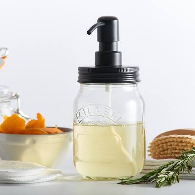 Set of 2 Liquid Soap & Hand Lotion Dispensers - Clear