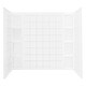 preview thumbnail 3 of 1, Sterling 71114100 Ensemble 54-1/4" x 60" x 43-1/2" Vikrell Shower Wall White