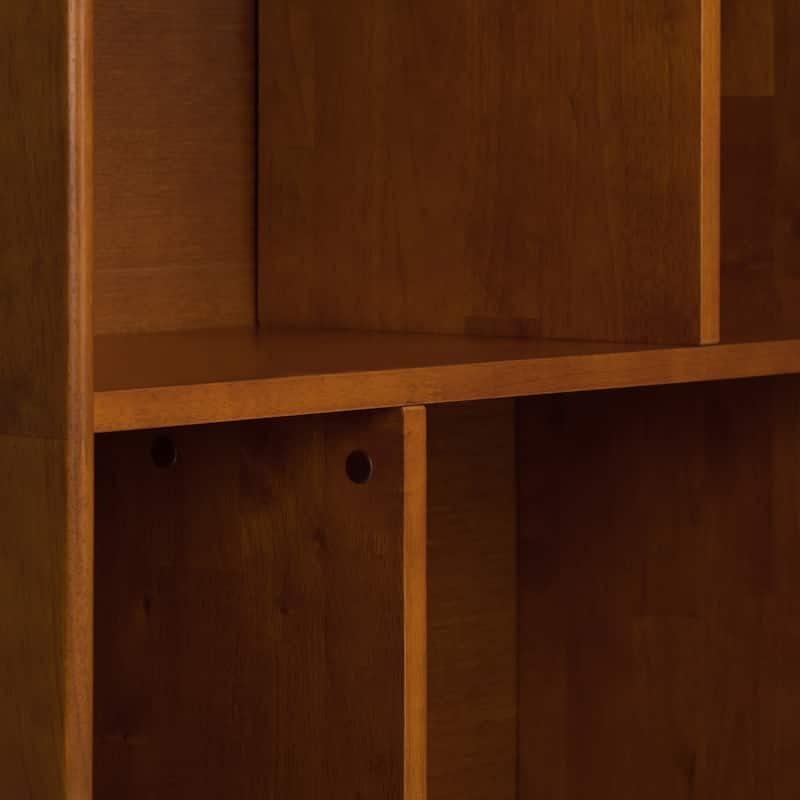 WYNDENHALL Tierney SOLID HARDWOOD 64x35 inch Modern Wide Bookcase and Storage Unit - 35"w x 14"d x 64" h