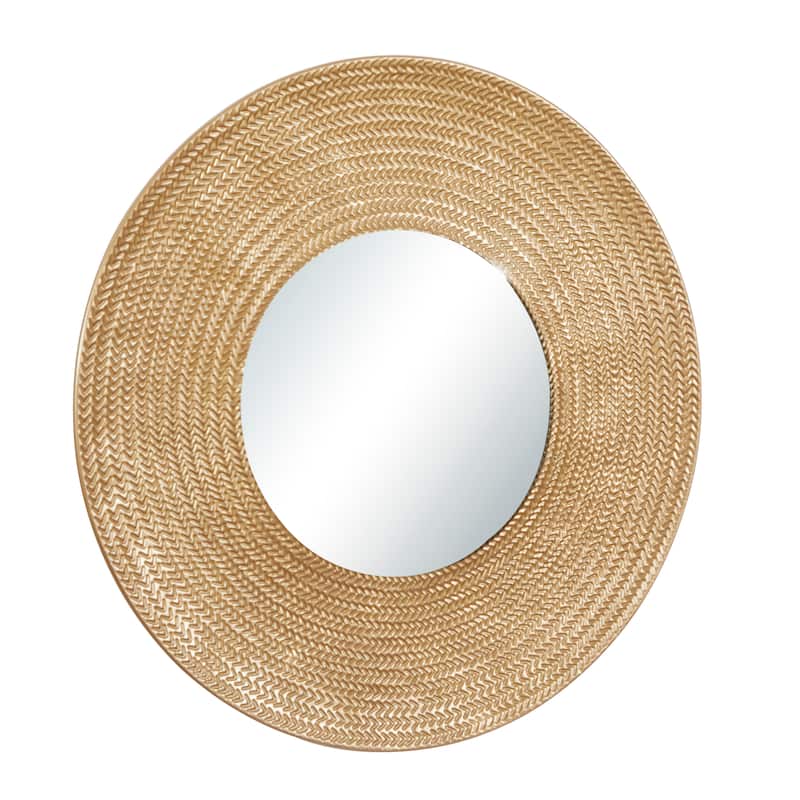 Gold Metal Wall Mirror - 36 x 2 x 36