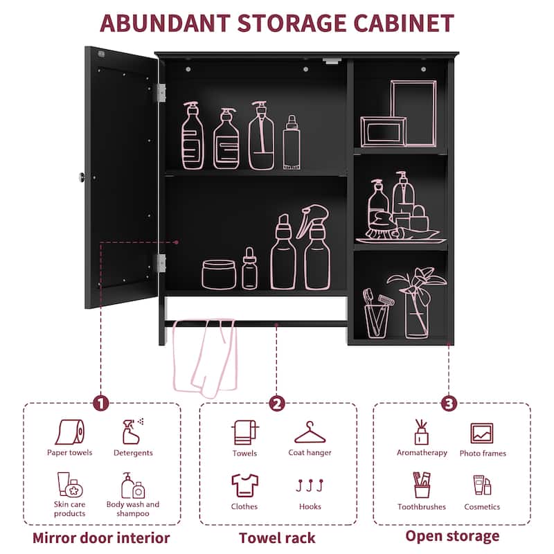 Merax 30-Inch bathroom vanity cabinet and Wall Mounted Bathroom Storage Cabinet