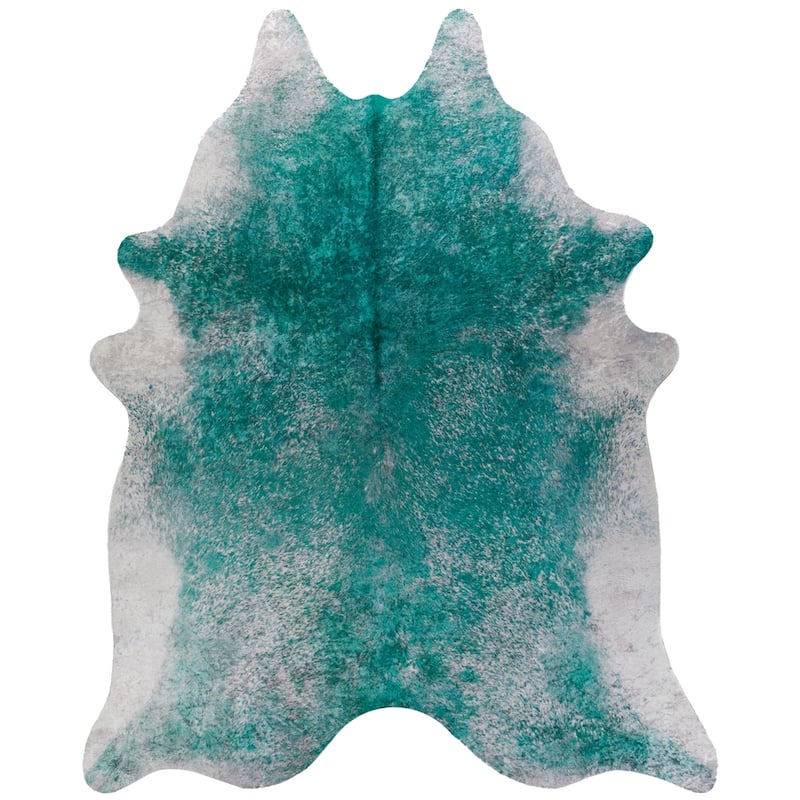 Addison Rugs Cheyenne Colorful Cowhide Print Non-Skid Area Rug
