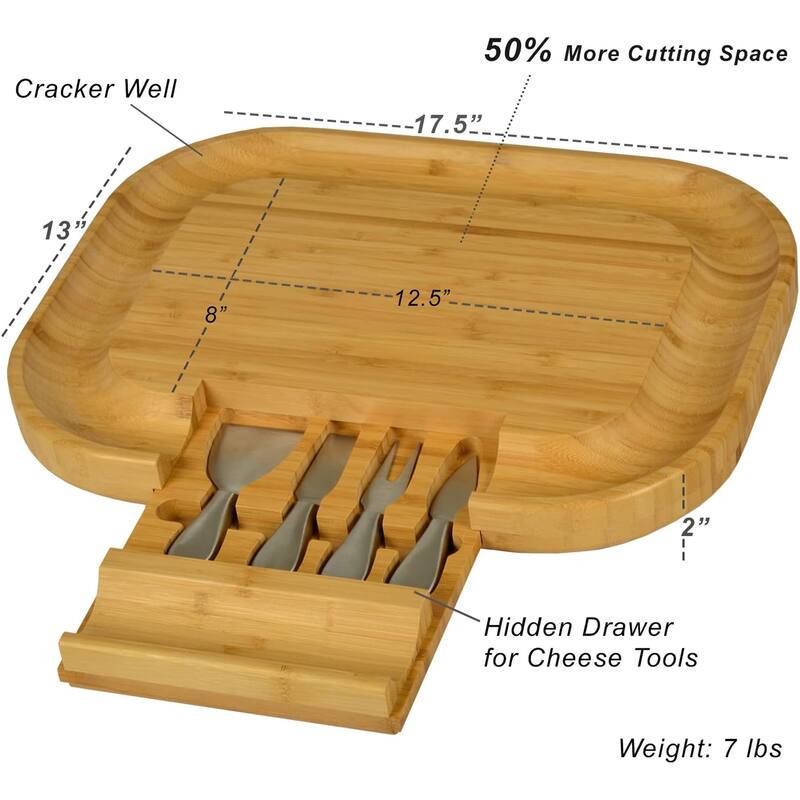 NCAA Georgia Tech Yellow Jackets Bamboo Cheese & Charcuterie Board