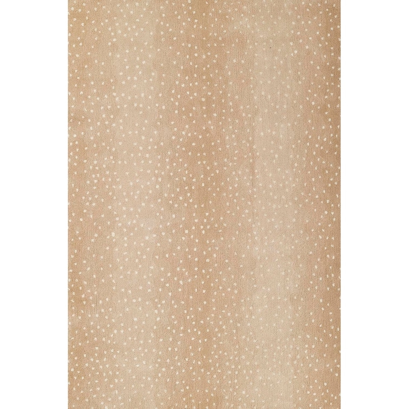 Erin Gates by Momeni Woodland Antelope Print Hand-tufted Wool Area Rug - 8' 9" x 11' 9" - Beige - Rectangle