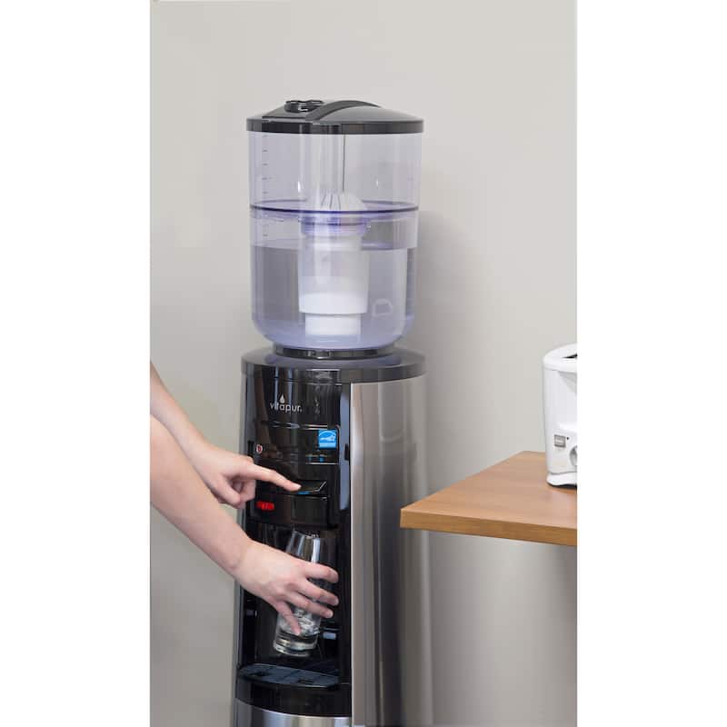 Vitapur Water Filtration System for Top-Load Water Dispensers - Black