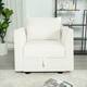 Option Accent Chair,White Down,Linen