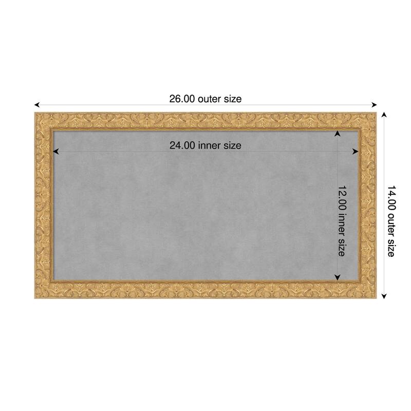 Amanti Art Lila Gold Framed - 26 x 14 in - Lila Gold