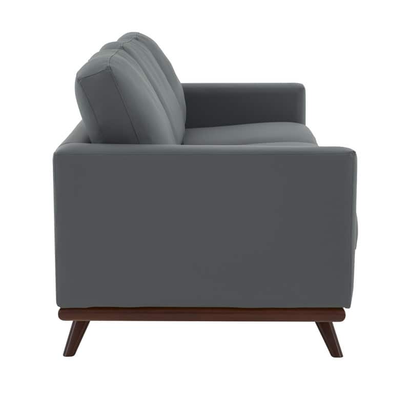 Chester 3 Seater Mid-Century Modern Leather or Mesh Sofa Couch With Birch Wood Frame Armchair for Living Room Bedroom and Office