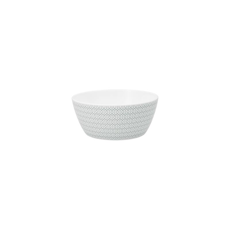 Fortessa Ornament Bone China, 5.5"/ 20 Oz. Cereal Bowl (Set of 4) - 5.5" Cereal Bowl - Green - 4 Piece