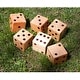 preview thumbnail 7 of 9, GSE™ 3.5" Rubber Hardwood Giant Yard Dice Set with Bucket and Yardzee & Farkle Scorecard - Giant Dice Set
