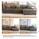 preview thumbnail 18 of 153, 118.4"W Plush Modular Sectional Sofa with Pillows
