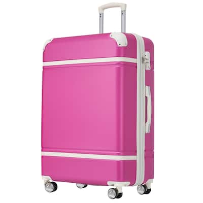 24" Expandable Luggage with TSA lock , Lightweight Suitcase Spinner Wheels, Vintage Design