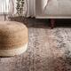The Curated Nomad Camarillo Modern Cylindrical Jute Pouf