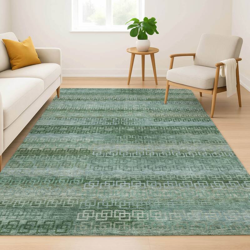 Premium Washable Super Soft Modern Stripe Mayfield Rug