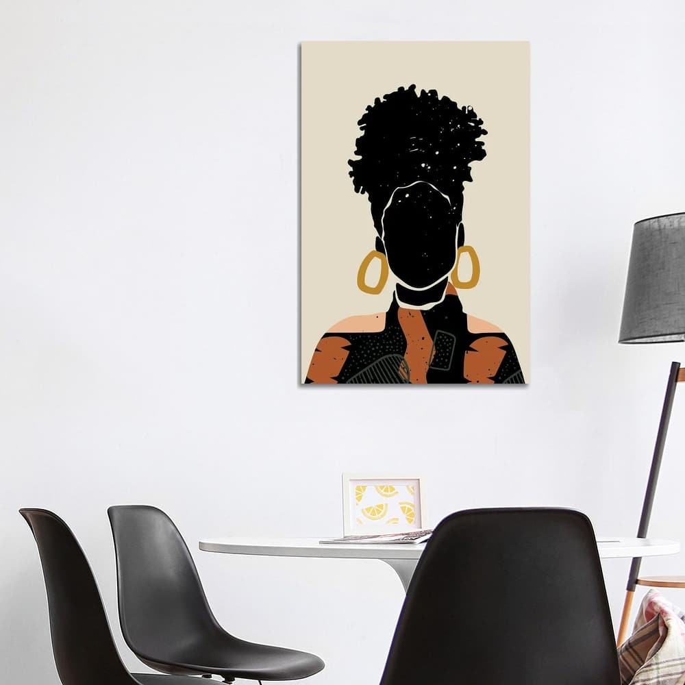iCanvas "Black Hair No. 14" by Domonique Brown Canvas Print