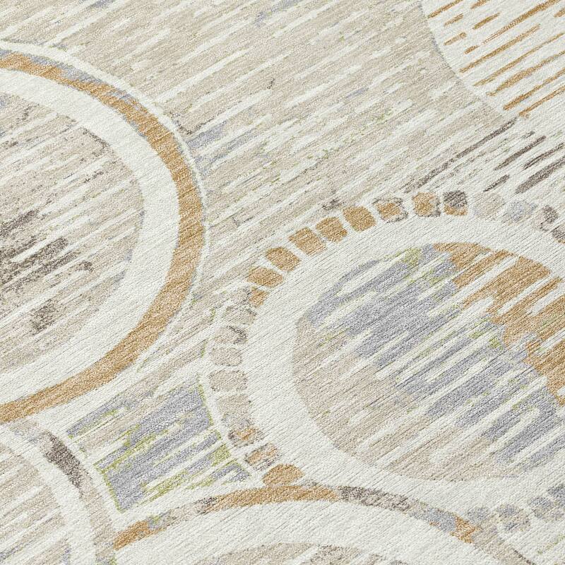 Machine Washable Indoor/ Outdoor Modern Grover Chantille Rug