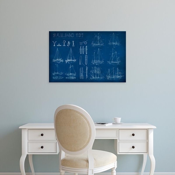 Easy Art Prints Ethan Harper's 'Sailing Infograph' Premium Canvas Art