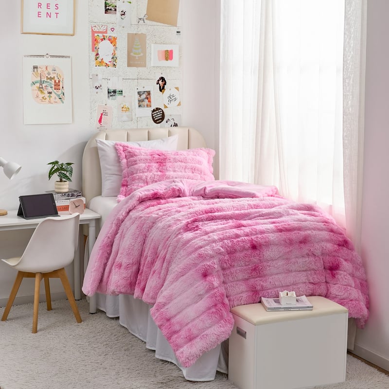 Snowball Chunky Bunny® - Coma Inducer® Comforter Set - Pink Cosmos - Twin XL