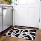 preview thumbnail 28 of 132, Premium Washable Super Soft Modern Zeus Mayfield Rug Black - 1'8" x 2'6"