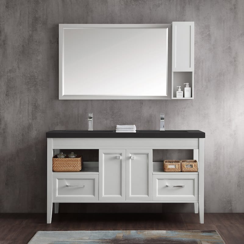 Tarkington 60" Double Bathroom Vanity Set