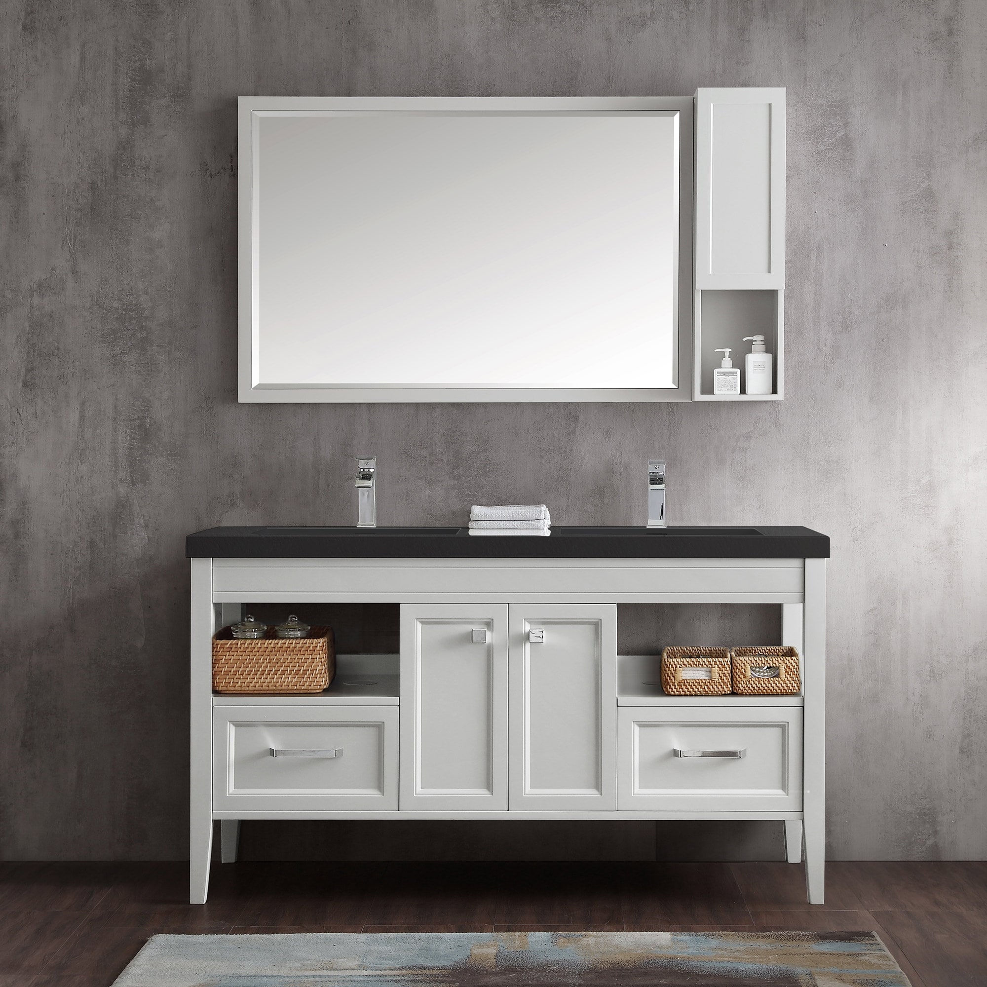 Tarkington 60" Double Bathroom Vanity Set