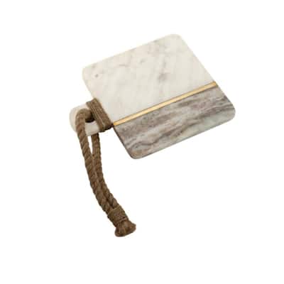 Mascot Hardware Chop-N-Slice 9 In. X 7.4 In. Square Marble Cutting Board