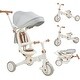 preview thumbnail 8 of 12, 7 in 1 Baby Tricycle, Foldable Toddler Tricycle with Removable - N/A Brown