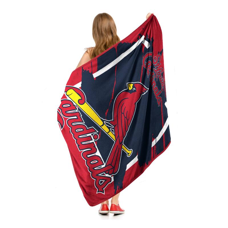 MLB St. Louis Cardinals Dimensional Micro Raschel Throw Blanket