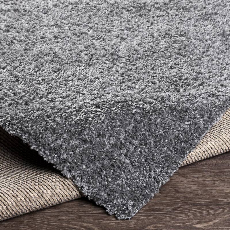 Livabliss Deluxe Shag Minimalist Medallion Area Rug