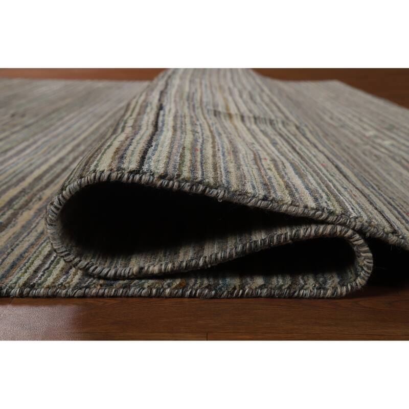 Hand Knotted Oriental 100% Wool Carpet Tribal Animal Pictorial Multi-Colored Gabbeh Area Rug - 9' 10'' X 8' 0''