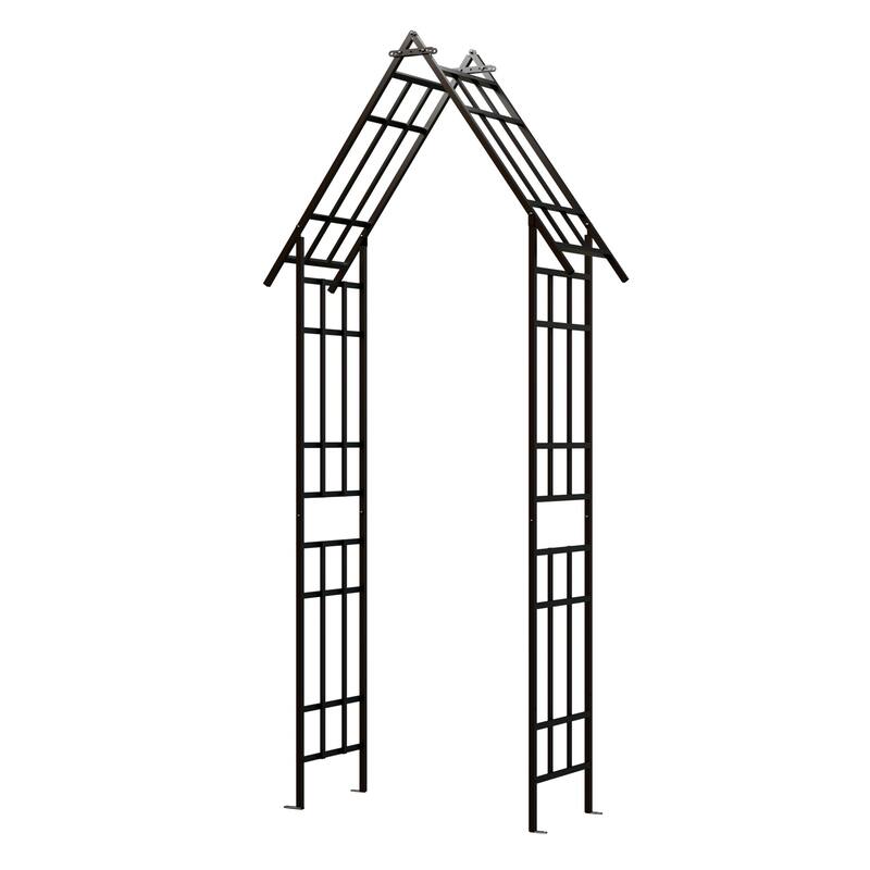 Adjustable Metal Arch Trellis for Climbing Garden Plants
