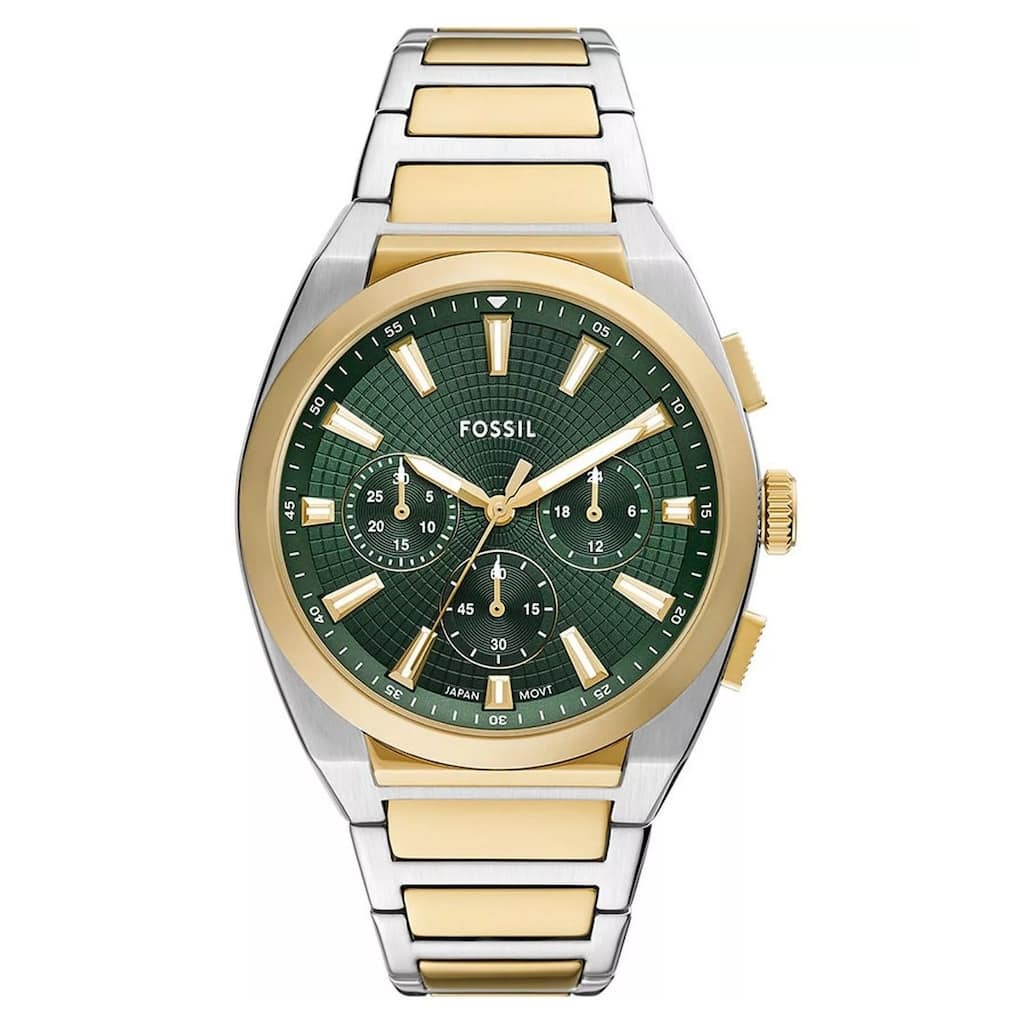 Fossil Men's Everette Green Dial Watch - FS6106 - One Size