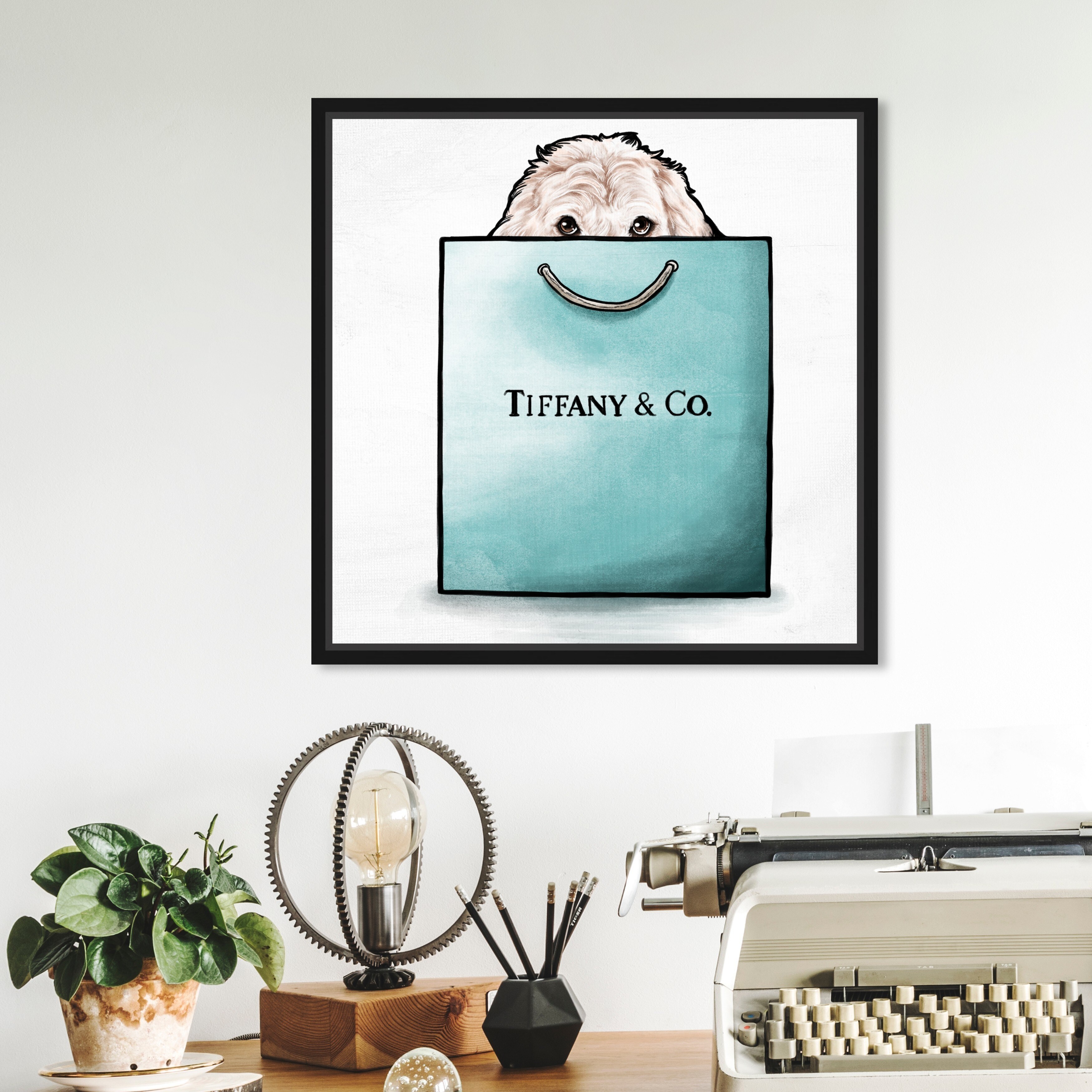 Oliver Gal 'Shop and Peek Buddy' Fashion and Glam Wall Art