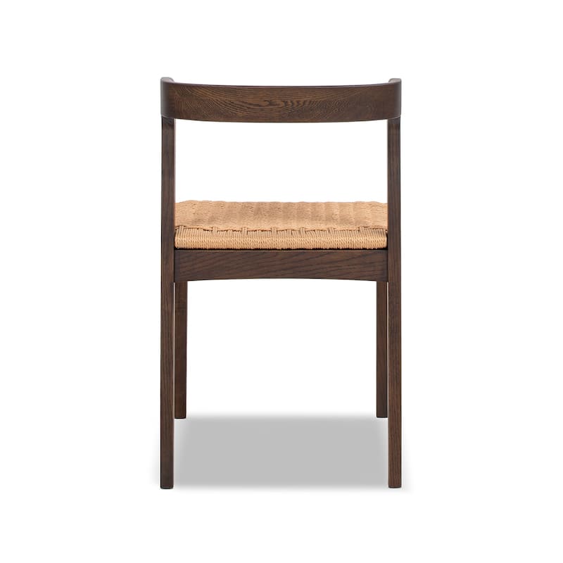 Jennifer Taylor Home Capri Woven Seat Oak Wood Dining Chair