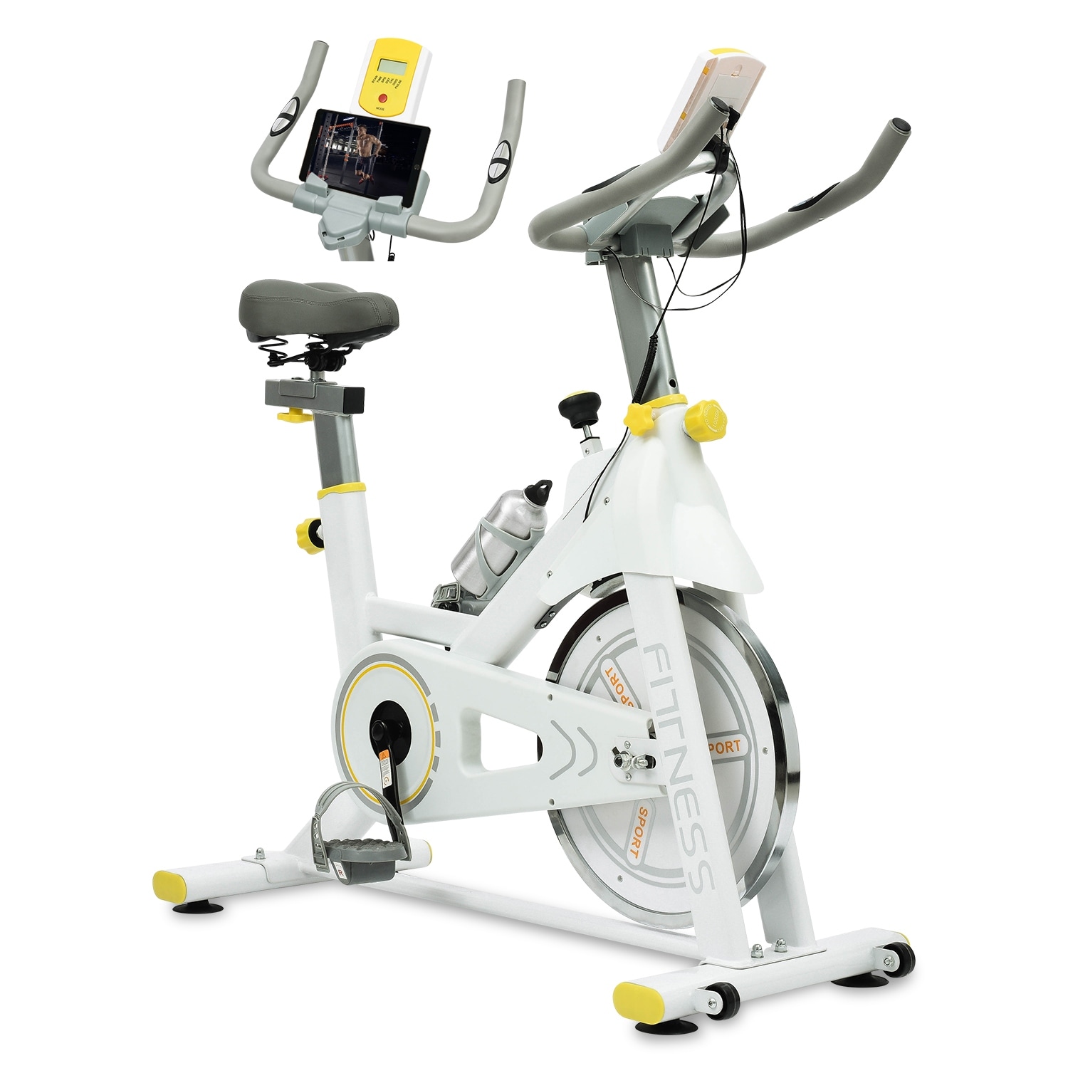 Indoor Exercise Bike Cycling Bike with Comfortable Seat Cushion