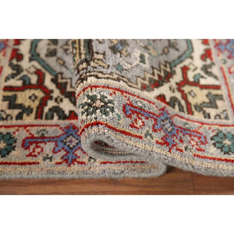 Gray Heriz Serapi Indian Foyer Rug Hand-Knotted Wool Carpet - 2'0" x 3'0"