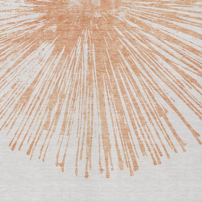 HomeRoots Abstract Transitional Rectangle Outdoor Rug