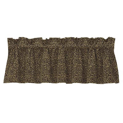 Paseo Road by HiEnd Accents San Angelo Leopard Valance, 18"x84"