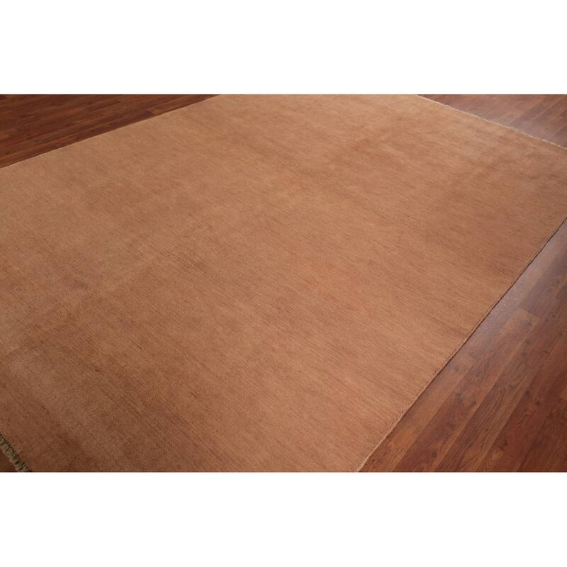 Modern Gabbeh Oriental Area Rug Hand-Knotted Living Room Wool Carpet - 6'9" x 9'9"