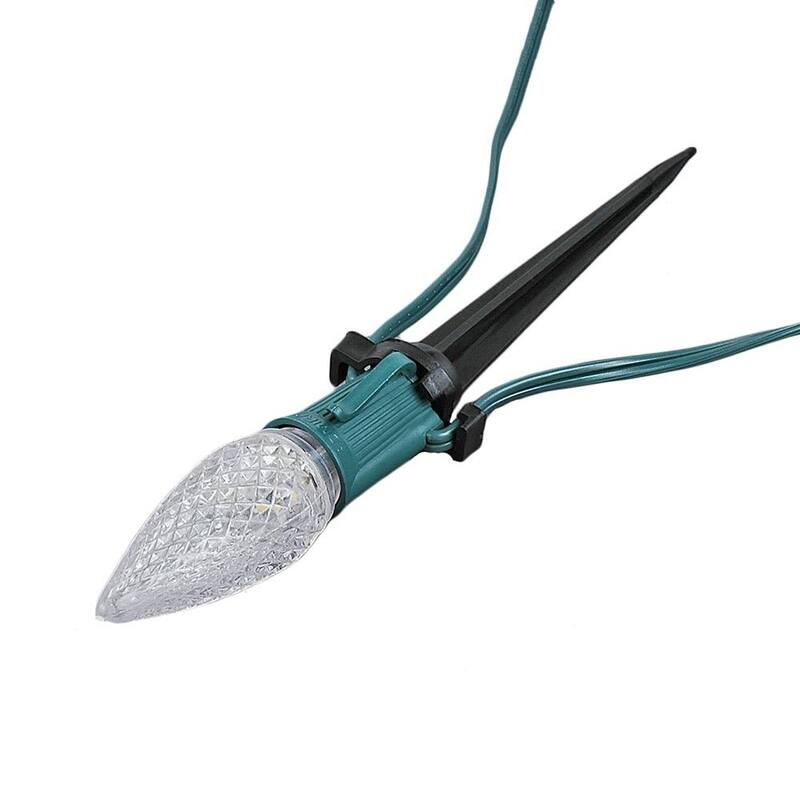 39021 Universal Light Stake Walkway Christmas Light Clip, C7/C9 Base, 50 Pack - String Lights