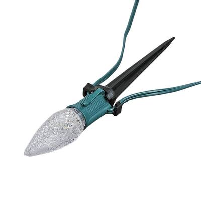 39021 Universal Light Stake Walkway Christmas Light Clip, C7/C9 Base, 50 Pack