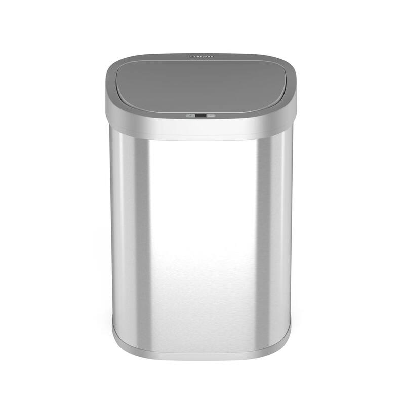 Nine Stars 21.1-gal Motion Sensor Silver Trash Can