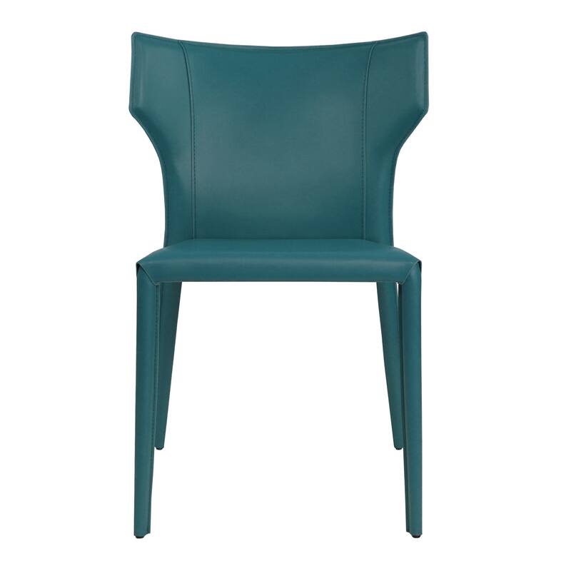Adoro (Single) Mid-century Modern Wingback Leather Stackable Dining Chair