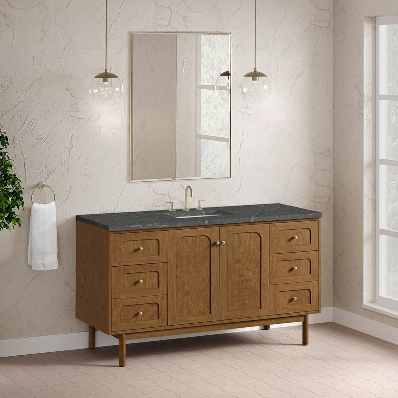 James Martin Vanities 545-V60S-FPBL Laurent 60" Single Basin Poplar